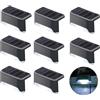 jindaaudio Luci Led Solari Scalini per Esterno 8Pack Segnapassi Led Solari Bianca Fredda Luci Solari Esterno Giardino