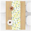 APOMOONS 40x140cm Runner Tavola Moderno Limoni Runner da Lavabile Poliestere Moderno Giallo Limoni Tavolo per Sala da Pranzo Picnic Agriturismo Decorazione