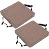 VEAI Set di 2 Cuscini Sedia da Cucina/Cuscini di Seduta, Sgabello cuscino quadrato 25/30/35/40cm Confortevole Cuscini Coprisedia da Cucina,bar, pranzo, Lavabili(@6,25x25x5cm)