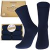 viviAura Calzini per diabetici senza elastico in vita - Calzini confortevoli senza cuciture rimagliati a mano in 97,7% cotone, spugna completa, 6 paia - senza pressione per uomo e donna - In scatola
