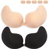BTkviseQat Reggiseno Invisibile, Reggiseno Adesivo, Coppe Adesive Seno, Push Up Copricapezzoli Sticky Bra, Riutilizzabile Silicone Adesivo Traspirante Invisibile Reggiseni Senza Spalline con Copricapezzoli