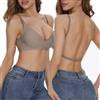 Shewant Reggiseno convertibile multidirezionale senza cuciture senza ferretto push-up basso reggiseno posteriore per le donne senza schienale, Latte, M
