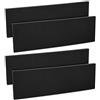 kwmobile 4X Paracolpi Garage Gommato - Set Protezione Box Auto Paraspigoli Muro - Salvaportiere Pareti 40x12cm - Strisce Autoadesive Ammortizzanti - Paraurti Nero