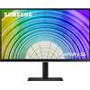 Samsung Monitor HRM S60UA (S27A60), Flat, 27, 2560x1440 (WQHD 2K), HDR10, IPS, Bezeless, 75 Hz, 5 ms, FreeSync, HDMI, USB Type C, Display Port, Ingresso Audio, HAS, Pivot, PIP, PBP, Flicker Free