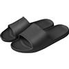 Milaloko Ciabatte Uomo Donna Casa Aperte Pantofole Comode Slide Ciabatte Antiscivolo Sandalo Estive Ciabatte da Mare Spiaggia Piscina Unisex, Nero, 36-37