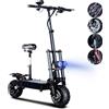 X10 Scooter elettrico fuoristrada 11 pollici 60V 6000W doppio motore 40Ah Scooter elettrico a lunga distanza batteria di grande potenza - 60v 38ah 90-120km