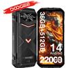 DOOGEE Versione globale DOOGEE V Max Plus 5G Rugged Phone 22000mAh batteria 200MP AI Camera 6.58 FHD + - 16GB 512GB Gray