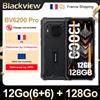 Blackview BV6200 Pro [Senza caricatore UE] Smartphone robusto 12GB(6+6) 128GB 13000mAh 6,56" Android - Black