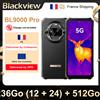 Blackview BL9000 Pro [Senza caricatore UE] 36GB (12 + 24) 512GB 6,78 pollici 5G 2.4k FHD FLIR 8800mAh 120W Android 14 NFC - Black