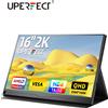 UPERFECT 2.5K Monitor portatile 16 "2560x1600 Display HDR 350nits 8bit QHD USB-C HDMI Secondo schermo esterno per laptop per Mac PC -