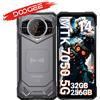 DOOGEE Versione globale Doogee S200 5g Telefono robusto 12Gb 256Gb 6.72 "Display 100Mp Ai Fotocamera - 12Gb 256Gb Gray