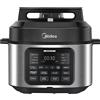 Midea 9-in-1 Multi Cooker, 6L con 12 funzioni di cottura pentola a pressione (fornello lento e riso, Sous Vide, Cake Maker, ecc.), 70% Fas - Black