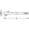 KS Tools 117.3810 Chiave Dinamometrica Isolata con Testa a Cricco Reversibile, 5-50Nm, 3/8
