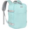 YOKGO Zaino Ryanair 40x20x25 da Viaggio Aereo,Bagaglio a Mano Piccolo Borsa da Cabina 20L,14,4" Pollici Zaino Porta PC per Scuola Lavoro Trekking Turchese