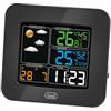 Trevi ME 3165 RC Stazione Meteo con Display a Colori Radiocontrollato e Sensore Esterno Senza Fili, Termometro, Umidità, Due Sveglie, Funzione Snooze