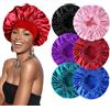 FOUNSHO 6 Pezzi Berretto di Seta per Donna Uomo Bambini, Elastico Cuffia Seta Capelli Ricci per Dormire in Raso Morbido e Confortevole, Involucro per Protezione dei Capelli per Dormir (6PCS)