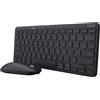 Trust Tastiera Trust Lyra senza fili + bluetooth con mouse Nero [24844]