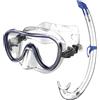 SEAC Set Bis Salina Top, Set con Maschera Salina e Snorkel Top da Snorkeling in Silicone per Adulti e Ragazzi