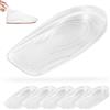Tenbrachian 6 Pezzi Altezza Aumentando Tallone Solette, 1cm Rialzo Tallone per Scarpe, Solette Rialzate Uomo Donna, Talloniera in Gel di Silicone di Altezza Solette (1 cm)
