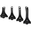 QILTON Mancorrenti Tetto Auto Staffa Di Montaggio Per Staffa Per Montaggio Su Grondaia Per Portapacchi Per Tetto Auto Portabagagli Da Tetto(16CM)