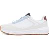 Tommy Hilfiger Donna Sneakers Runner Casual Fashion Mix Eleganti, Bianco (White), 36 EU