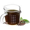 Foyofly Mini misurino in vetro da 70 ml con manico da 56,7 g per caffè espresso, tazza di misurazione, bicchiere graduato per bar, feste, vino, cocktail, latte, caffè