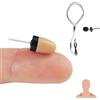 PingaOculto Auricolari Spia Esami Vip Pro Mini Auricolare Invisibile Nascosto e Microfono Cavo per Telefono Strisce Adesive - Micro Cuffie Invisibili Piccolo (Auricolari Spia Vip Pro Mini + Microfono)