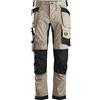 Snickers Workwear Allroundwork Stretch Loose Fit Works with Holster Pockets Pantaloni da Lavoro, Kaki/Nero, W34 / L32 Uomo
