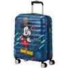 American Tourister Wavebreaker Disney FL - Spinner S, bagagli a mano, 55 cm, 36 L, multicolore (Mickey Future Pop)