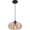 S-Cevada Lampadario a Sospensione in Vetro Colorato Vintage Industriale da 28 cm, Lampada da Soffitto Retrò Loft Bar E27, Luci da cucina sala da pranzo camera da letto