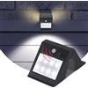 BEPER P207ILO070 Lampada Solare da Muro senza fili, Faretto con sensore di movimento da esterno crepuscolare, Luce LED, Luce Solare da esterno impermeabile, Montaggio a Muro con Viti Incluse
