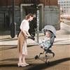 HUOLE Carrozzina pieghevole per 0-36 mesi, 0-25 kg, passeggino per bambini combinato, passeggino compatto con sedile, cestino portaoggetti, cintura di sicurezza, 30 x 55 x 86,5 cm, grigio