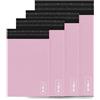 delka Buste postali, 100 buste postali rosa di dimensioni miste, resistenti agli strappi, per vestiti, documenti, forte adesivo autosigillante, impermeabili e leggere, rosa