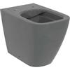 Ideal Standard - i.life B, WC a terra filo parete con tecnologia RimLS+, Grigio lucido