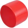 QUARKZMAN 2 Pezzi Di Tappi Di Estremità in Gomma 55 mm (2 3/16) Id Copertura Del Cappuccio Del Bullone Del Tubo Rotondo in Vinile Protettori Della Filettatura a Vite Rosso