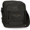 Pepe Jeans Bromley Borsa a tracolla Grande Nero 22x27x8 cm Poliestere, Nero, Taglia unica, Grande tracolla