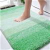 OLANLY Tappeto da bagno 76 x 50 cm, tappeto da bagno in microfibra extra morbido e assorbente, retro in gomma, ad asciugatura rapida, lavabile in lavatrice, per pavimento del bagno, vasca, doccia e