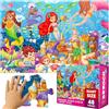 QUOKKA Puzzle Grandi Bambini 2 3 4 Anni - 60x90 cm Puzzle Sirenetta 48 Pezzi Gigante da Pavimento Bimba 3 4 Anni - Giochi Educativi - Grande Giocattolo Sirena per Bambini e Bambine dai 2 ai 6