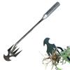 Generico Zappe da Giardino per Diserbo, Sarchiatore Manuale con Manico, Earchiatore per Erbacce Professionale, Attrezzi per Diserbo, Estirpatore Erbacce orto, Estirpatore Erbacce Manuale (Argento 27CM)