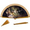 DRW Ventaglio in Legno Decorato con Immagini del Quadro di Ballerine, Multicolore, Medidas: 42 cm