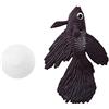 Zerodis Decorazione per Acquario, Silicone Artificiale Divertente Design per Pesci Piccoli Acquario per Acquario Ornamento Sicuro per Pesci(Pesce Betta Marrone)