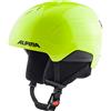 ALPINA PIZI, Casco da Sci Unisex Bambino, Neon-Yellow Matt, 51-55 cm