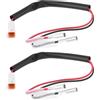 YINETTECH 2 cavi adattatori JWPF a connettore rotondo per moto, compatibili con luce targa Ducati, 28 cm