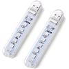 Yih Vane 2 luci USB per auto Luci LED per auto per auto per computer