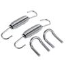 Tbest 2 pezzi molle per di scarico per moto, 65mm in acciaio inossidabile montaggio girevole molle per tubi di scarico molle per tubo di scarico per moto con ganci a molla