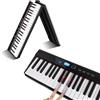 Coolmusic Tastiera pieghevole con 88 tasti, tastiera elettrica portatile Bluetooth, pianoforte digitale semi-ponderato, sensibile al tocco con custodia