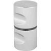 Smandy Maniglie delle porte in lega d'alluminio cromate, Manopola adatta per porta bagno doccia e casa, Design moderno e resistente