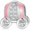 LES FOLIES DI PAOLA GRIECO Charm Carrozza Rosa Cenerentola Fiabe in argento 925 - Les Folies per Pandora