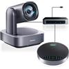 Tenveo All-in-One 4K PTZ Sistema di Telecamere per Videoconferenze con Vivavoce Bluetooth Zoom Ottico 12X Obiettivo Ampio Angolo di Visuale con Zoom Skype Teams per Riunioni Remote in Grandi Ambienti