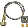 Mikikit Valvola Inflazione per Bombola Gas Adattatore per Metallo con Auto-Chiusura Convertitore per Bombole Gas Piatte Standard Tedesco Riduzione Carburante
